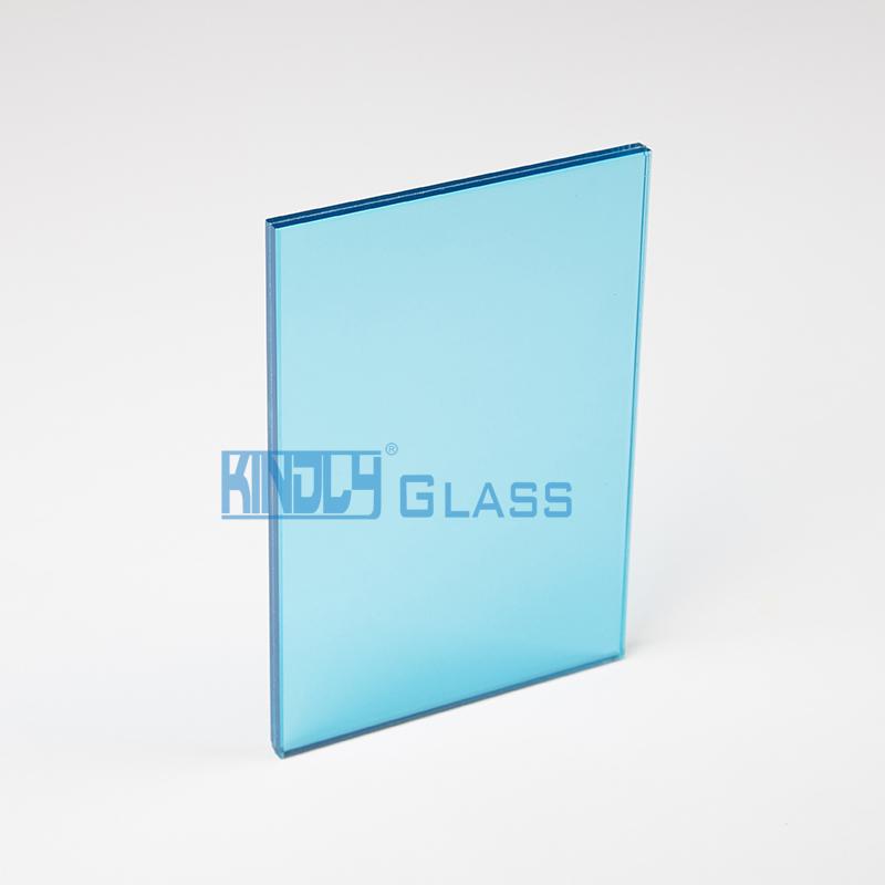 Vidrio laminado PVB transparente de azul océano